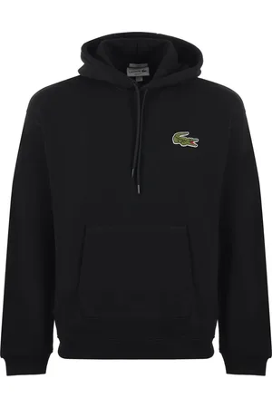 Lacoste Sweatshirts & Hoodies, Heren, Zwart, L, Katoen, Loose Fit Hoodie