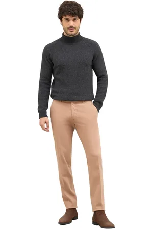 Boglioli Broeken, Heren, Roze, 2Xl, Katoen, Comfortabele katoenen slim Chinos