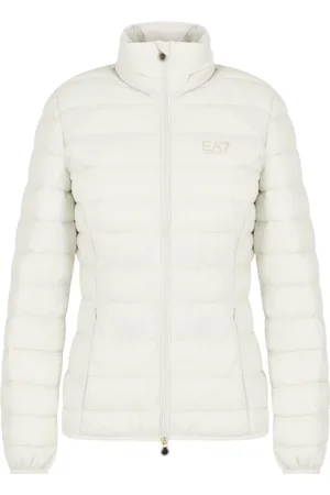 EA7 Jassen, Dames, , XS, Nylon, Licht Zilver Pufferjas