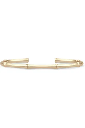 Julie Sandlau Accessoires, Dames, Geel, M, Bamboe, Bamboe Gouden Manchetarmband