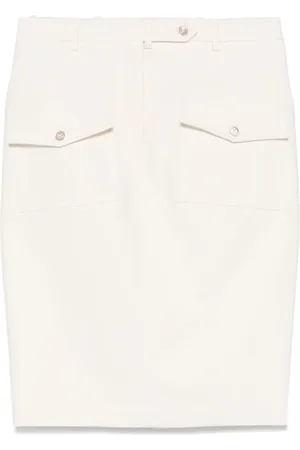 Tom Ford Rokken, Dames, Wit, S, Witte Rok met Achtersplit