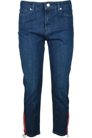 Moschino Jeans, Dames, Blauw, W26, Katoen, Stijlvolle Jeans met Katoen en Elastaan