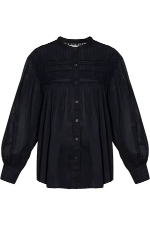 Isabel Marant Blouses & Shirts, Dames, Zwart, M, Zwarte Plalia Top
