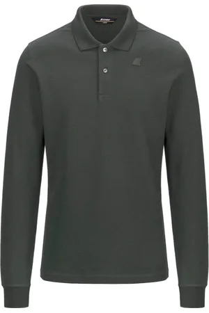 K-Way Tops, Heren, Groen, L, Katoen, Groene Polo Shirt voor Mannen