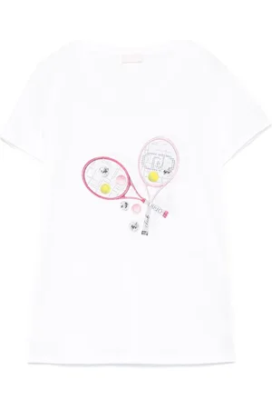 Liu Jo Tops, Dames, Wit, XS, T-shirts en polos met strass