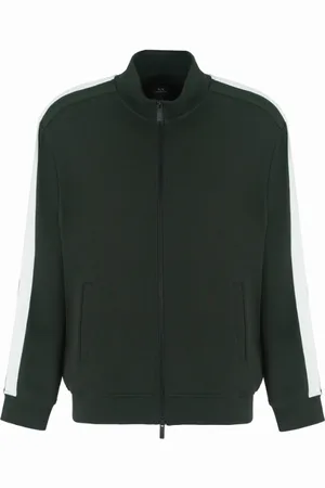 Armani Exchange Sweatshirts & Hoodies, Heren, Groen, S, Groene Stijlvolle Shirt