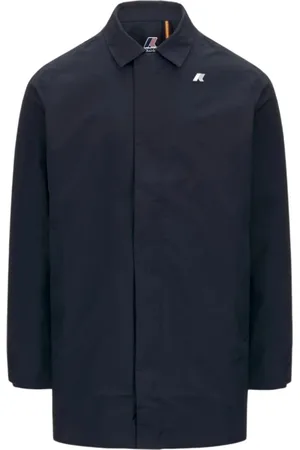 K-Way Mantels, Heren, Blauw, 2Xl, Nylon, Blauwe Waterdichte Nylon Jas