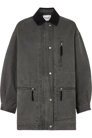 Isabel Marant Jassen, Dames, Zwart, S, Denim, Faded Kimelia Jacket