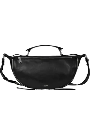 LANCEL Tassen, Dames, Zwart, ONE Size, Leer, Origami Schoudertas in Zwart