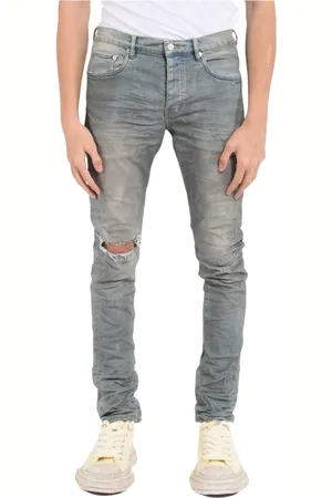 Purple Brand Jeans, Heren, Blauw, W34, Katoen, Skinny Light Dirty Wax Jeans