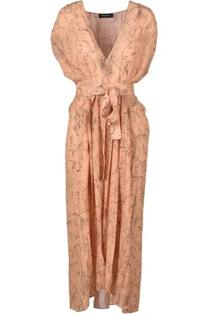 Fabiana Filippi Kleedjes, Dames, Oranje, S, Polyester, Elegante Jurk van Polyester