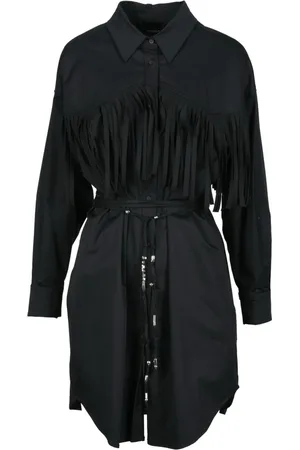Dondup Kleedjes, Dames, Zwart, XS, Katoen, Damesjurk