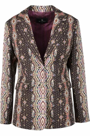 Etro Jassen, Dames, Veelkleurig, M, Wol, Jas