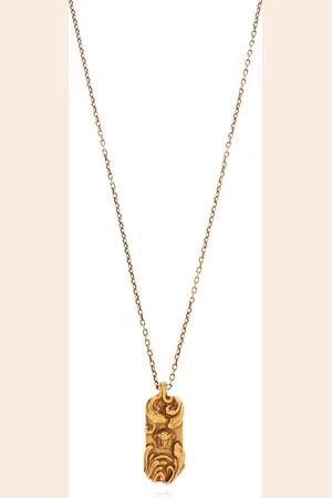VERSACE Accessoires, Heren, Geel, ONE Size, Ketting met hanger