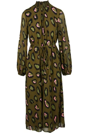 Essentiel Antwerp Kleedjes, Dames, Groen, S, Polyester, Damesjurk