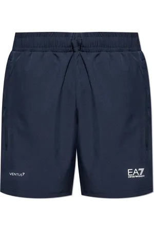 EA7 Korte broeken, Heren, Blauw, S, Polyester, Shorts uit de collectie