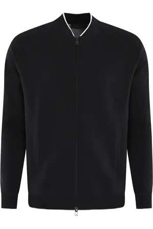 Peuterey Truien, Heren, Zwart, XL, Sweater met volledige rits in zwart
