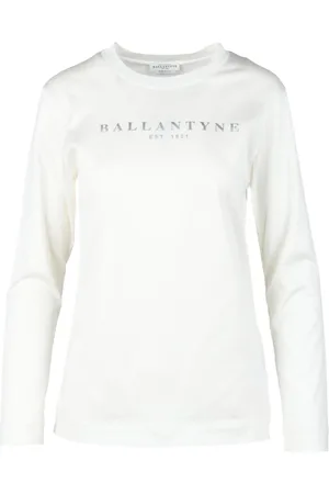 BALLANTYNE Tops, Dames, Wit, S, Katoen, Tshirt