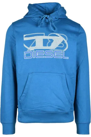 Diesel Sweatshirts & Hoodies, Heren, Blauw, M, Katoen, Katoenmix Sweatshirt