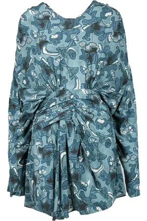 IRO Kleedjes, Dames, Blauw, XL, Damesjurk