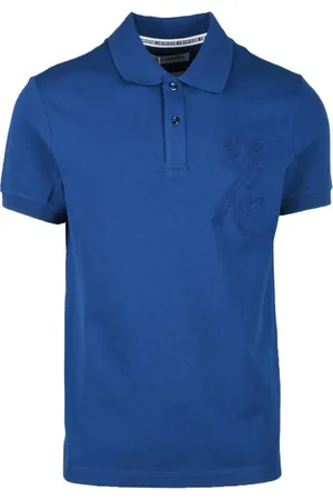 Bikkembergs Tops, Heren, Blauw, XL, Katoen, Tshirt
