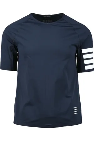 Thom Browne Tops, Heren, Blauw, L, Nylon, Tshirt