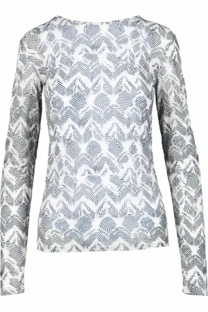 Patrizia Pepe Tops, Dames, Veelkleurig, L, Polyester, Elegante Polyester Elastaan T-shirt