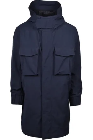 Dondup Mantels, Heren, Blauw, XL, Polyester, Parka