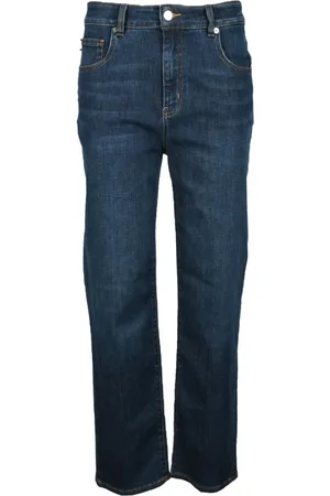 Moschino Jeans, Dames, Blauw, W26, Katoen, Jeans