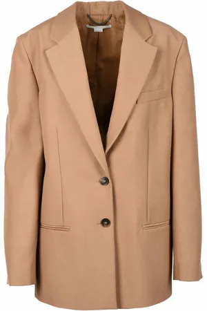 Stella McCartney Jassen, Dames, Bruin, S, Wol, Wollen Jas