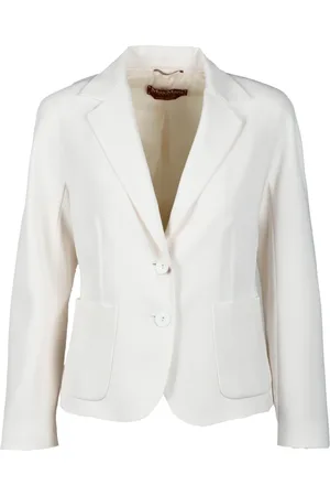 Max Mara Jassen, Dames, Wit, S, Polyester, Jas