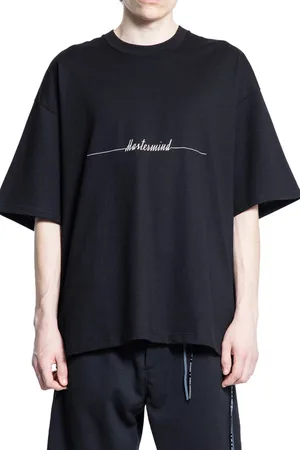 MASTERMIND Tops, Heren, Zwart, L, Katoen, Zwart Grafisch Logo Print T-Shirt