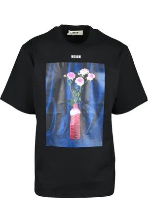 Msgm Tops, Heren, Zwart, 2Xl, Katoen, Tshirt