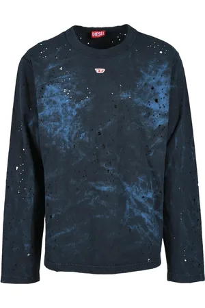 Diesel Tops, Heren, Blauw, L, Katoen, Tshirt