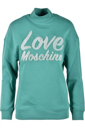 Moschino Sweatshirts & Hoodies, Dames, Groen, 2Xs, Katoen, Maglia