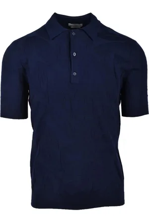 BALLANTYNE Tops, Heren, Blauw, L, Katoen, Polo