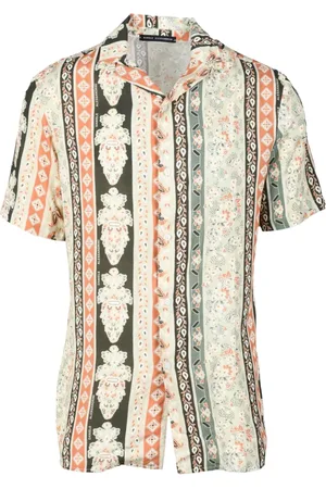 D.A. Daniele Alessandrini Overhemden, Heren, Veelkleurig, L, Viscose Shirt - Stijlvol Ontwerp