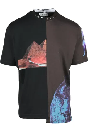 Lanvin Tops, Heren, Veelkleurig, S, Katoen, Tshirt