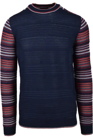 BALLANTYNE Truien, Heren, Blauw, 2Xl, Katoen, Maglia