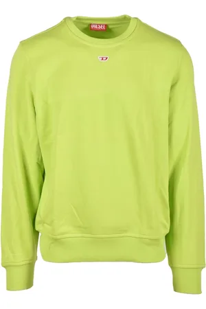 Diesel Sweatshirts & Hoodies, Heren, Groen, M, Katoen, Katoenen Sweatshirt