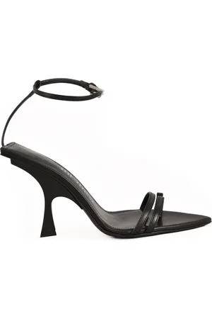 The Attico Schoenen, Dames, Zwart, 39 EU, Leer, Sandalo
