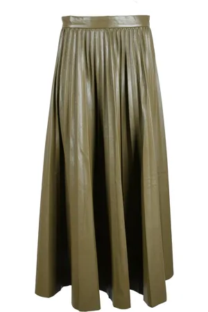 Max Mara Rokken, Dames, Groen, S, Polyester, Rok