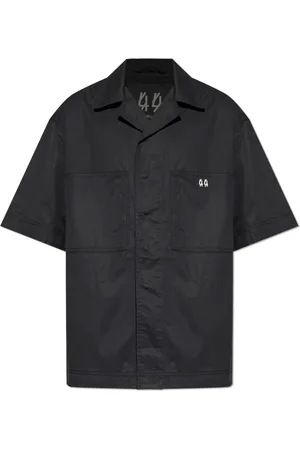 44 Label Group Overhemden, Heren, Zwart, XS, Katoen, Shirt met logo