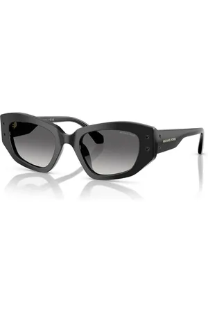 Michael Kors Accessoires, Dames, Zwart, 50 MM, Klassieke Zwarte Zonnebril