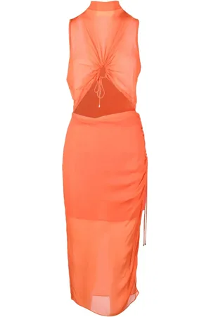 Patrizia Pepe Kleedjes, Dames, Oranje, 2Xs, Damesjurk