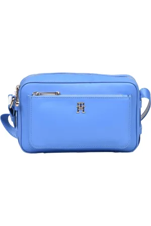 Tommy Hilfiger Tassen, Dames, Blauw, ONE Size, Cameratas met schouderband