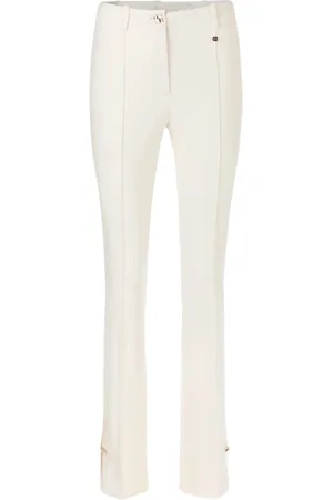 Marc Cain Broeken, Dames, , M, Ecru Broek Xc 81.04 J42