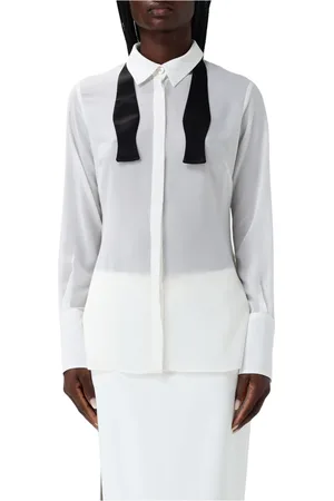 Elisabetta Franchi Blouses & Shirts, Dames, Wit, L, Stijlvolle Shirt voor Mannen en Vrouwen
