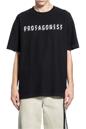 44 Label Group Tops, Heren, Zwart, M, Zwarte Antagonist Jersey T-shirt