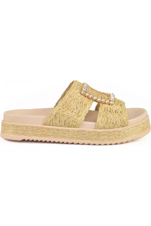 Emanuélle vee Schoenen, Dames, , 39 EU, Raffia Sandaal met Rubberen Zool